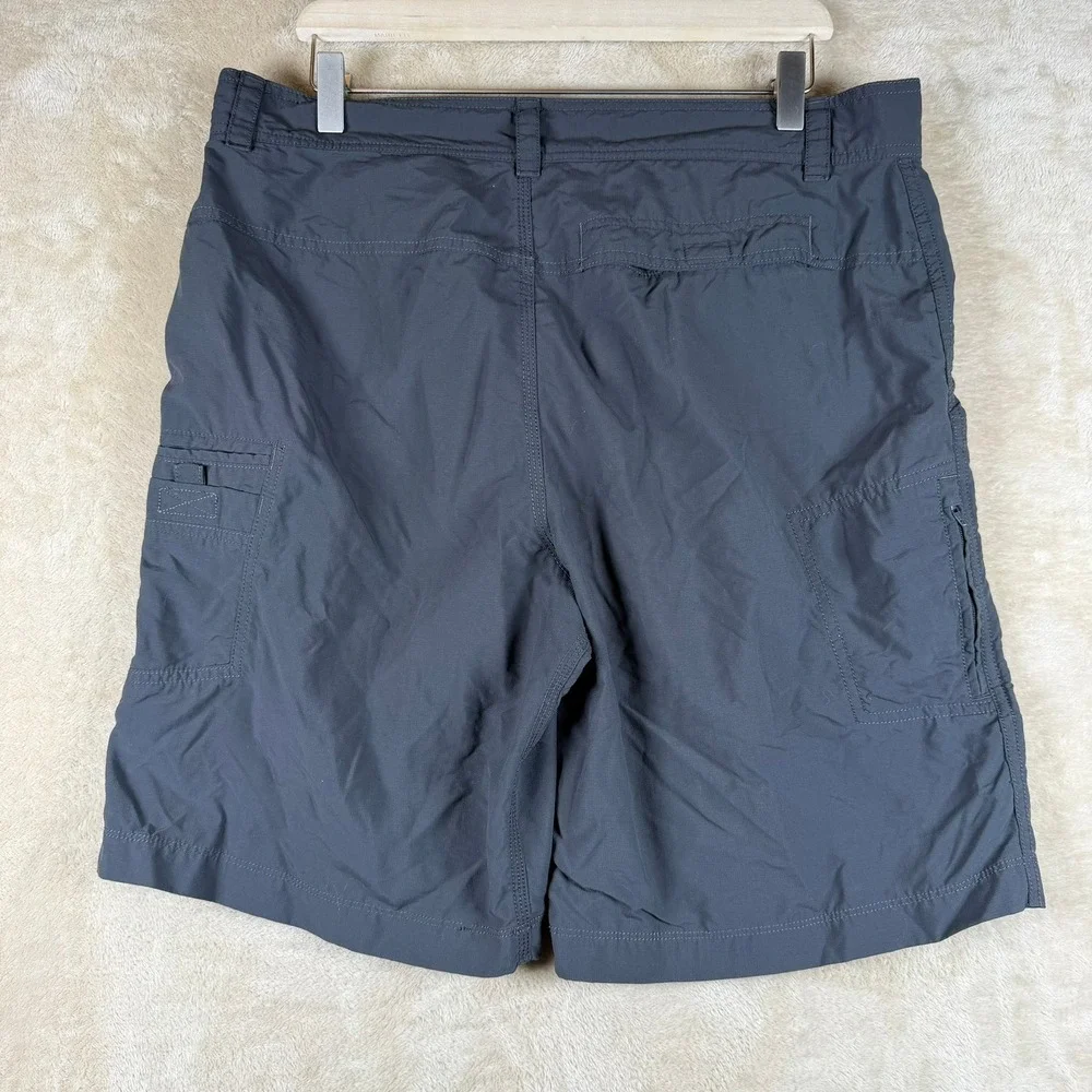 The‎ North Face Mens Grey Ripstop Hiking Cargo Shorts Size 36 Outdoor Utility
